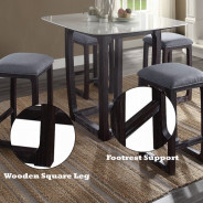 72935 Razo 5-Piece Counter Height Dining Set by ACME Furniture | Phoenix AZ