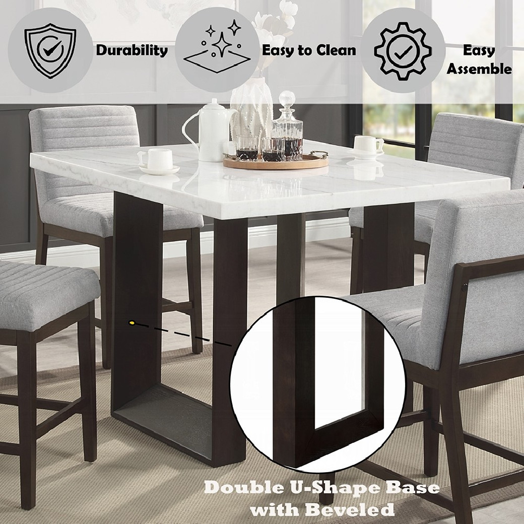 DN03255 5PC Edwyn Counter Height Table Set By Acme Furniture