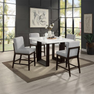 DN03255 5PC Edwyn Counter Height Table Set By Acme Furniture