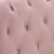 39420 Adkins Daybed W/Trundle (Twin) Pink Velvet by Acme Furniture