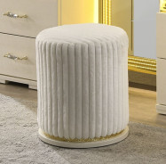 3PC Vanity Desk - Mirror & Stool Contemporary Style Beige Finish Lucida Collection by Furniture of America