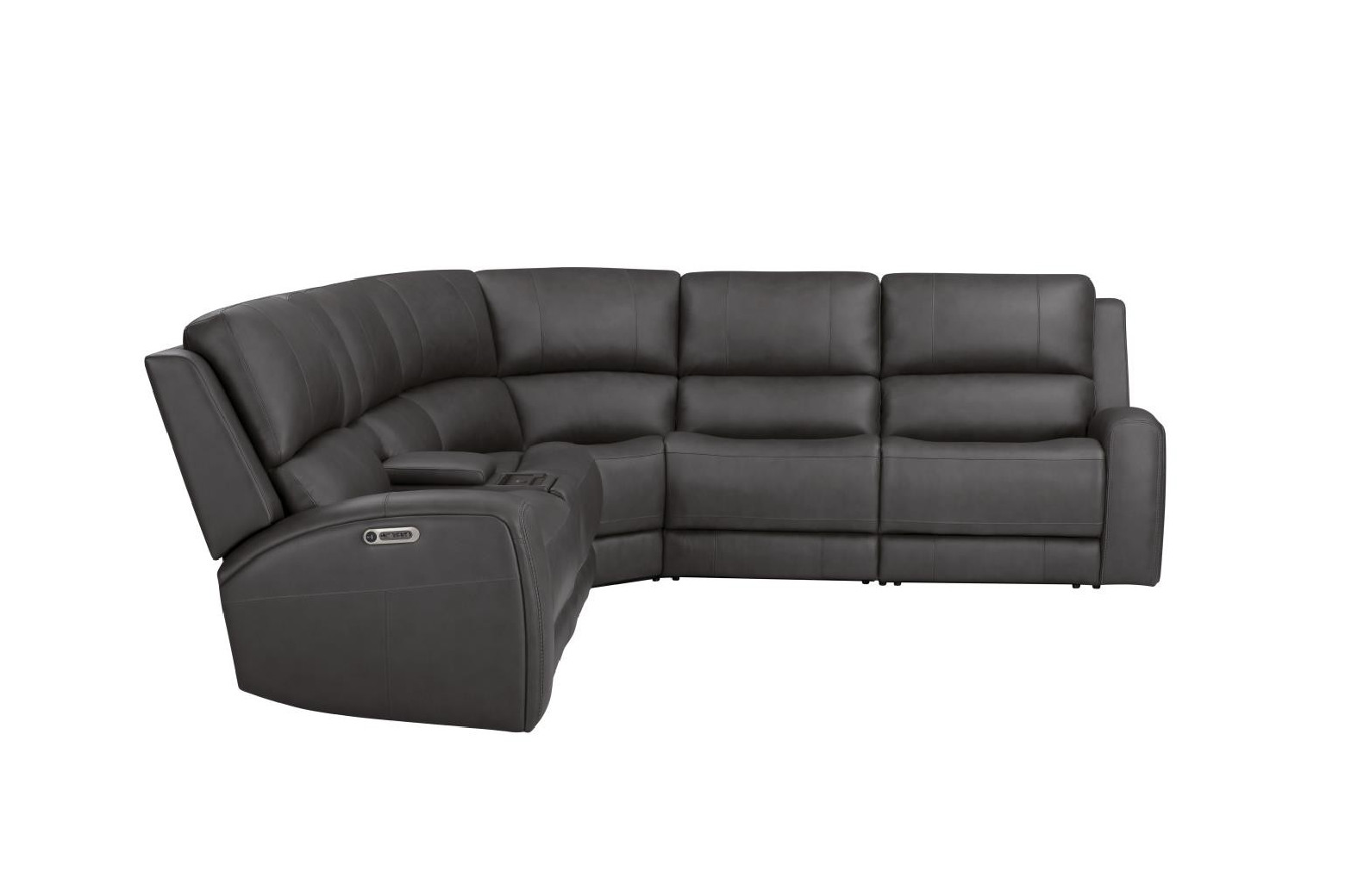 6PC Belmont Autumn Fog Zero-Gravity Modular Power Reclining Sectional By Parker House