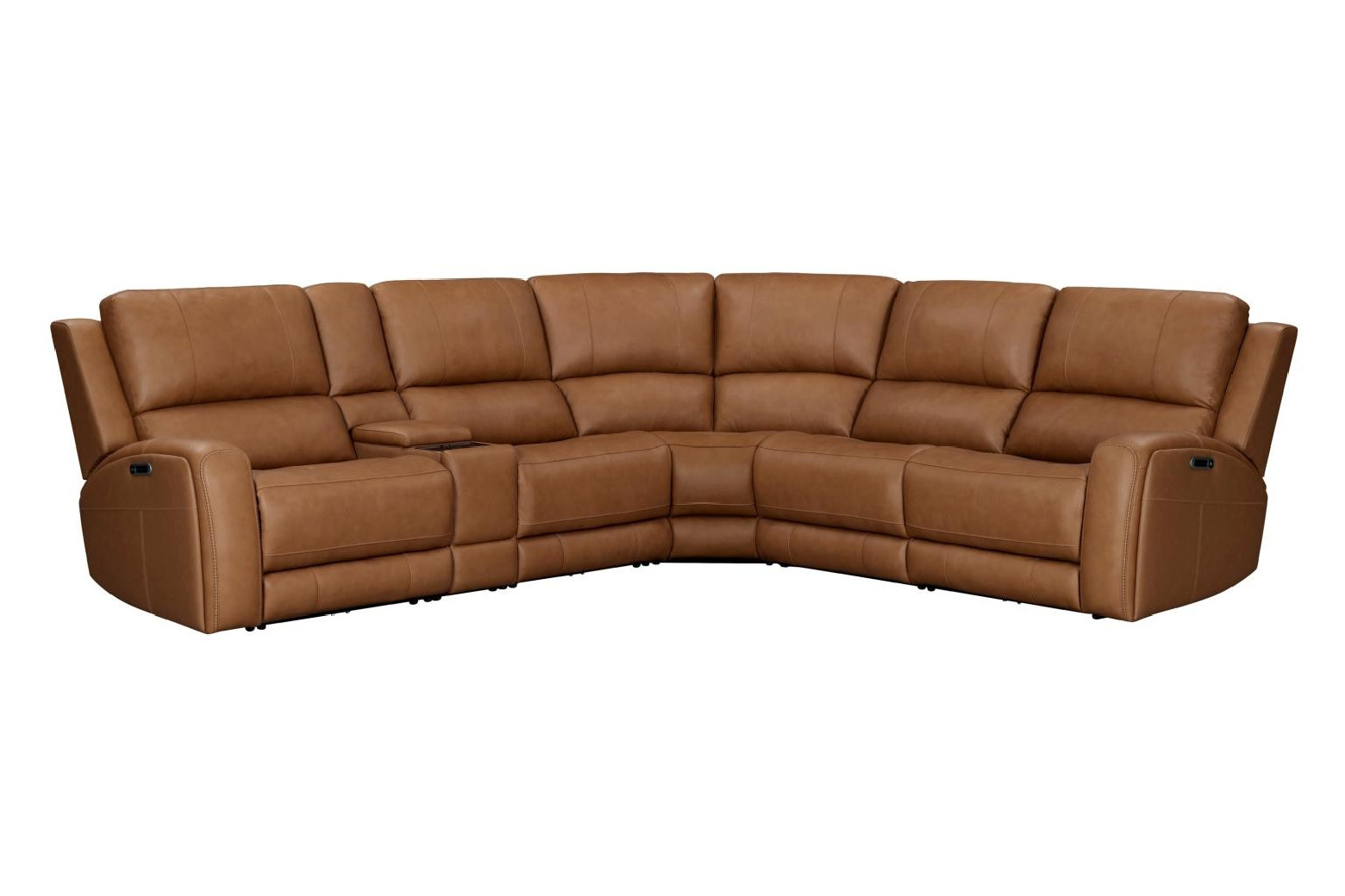 6PC Belmont Lyric Caramel Zero-Gravity Modular Power Reclining Sectional By Parker House