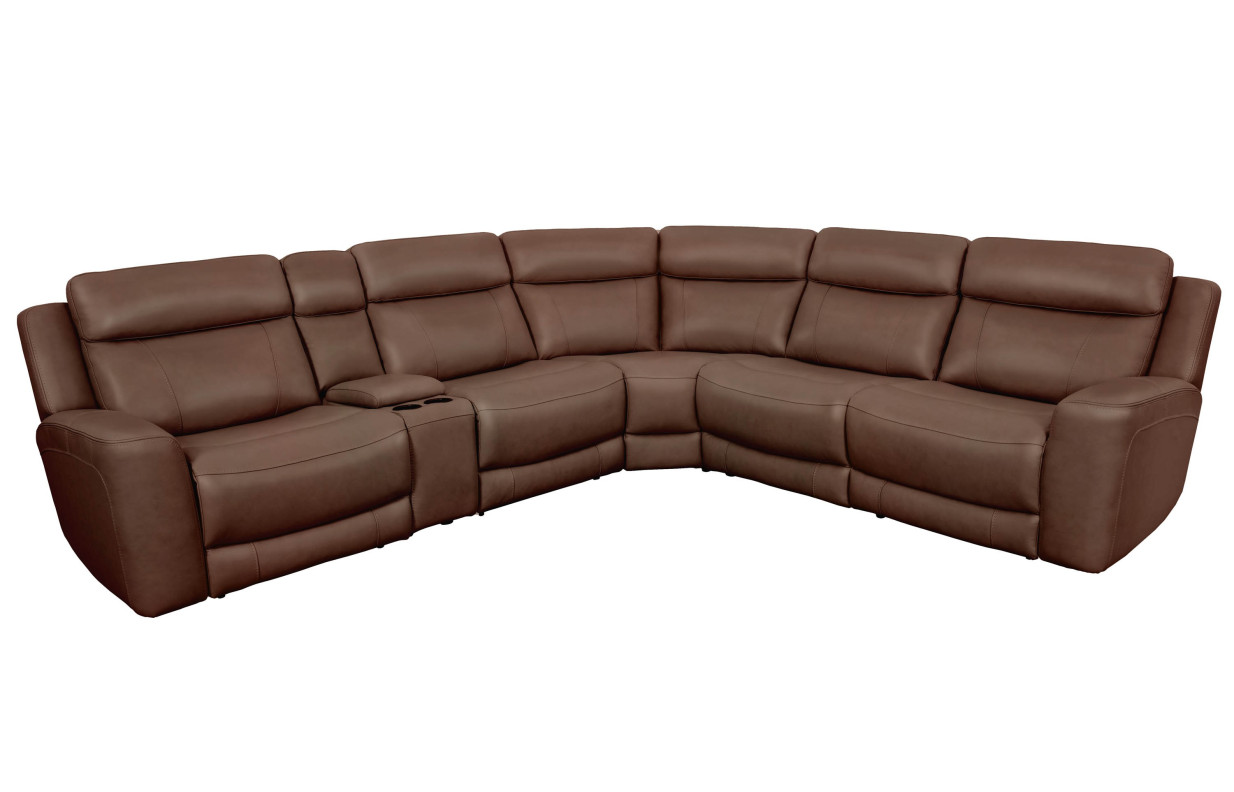 6PC Calgary - Autumn Umber Modular Power Reclining Sectional by Parker House