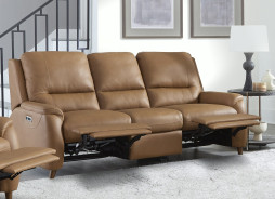 Austin - Caramel Cream Power Sofa By Parker House Furniture