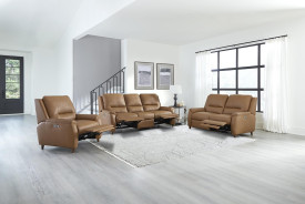 Austin - Caramel Cream Power Sofa By Parker House Furniture