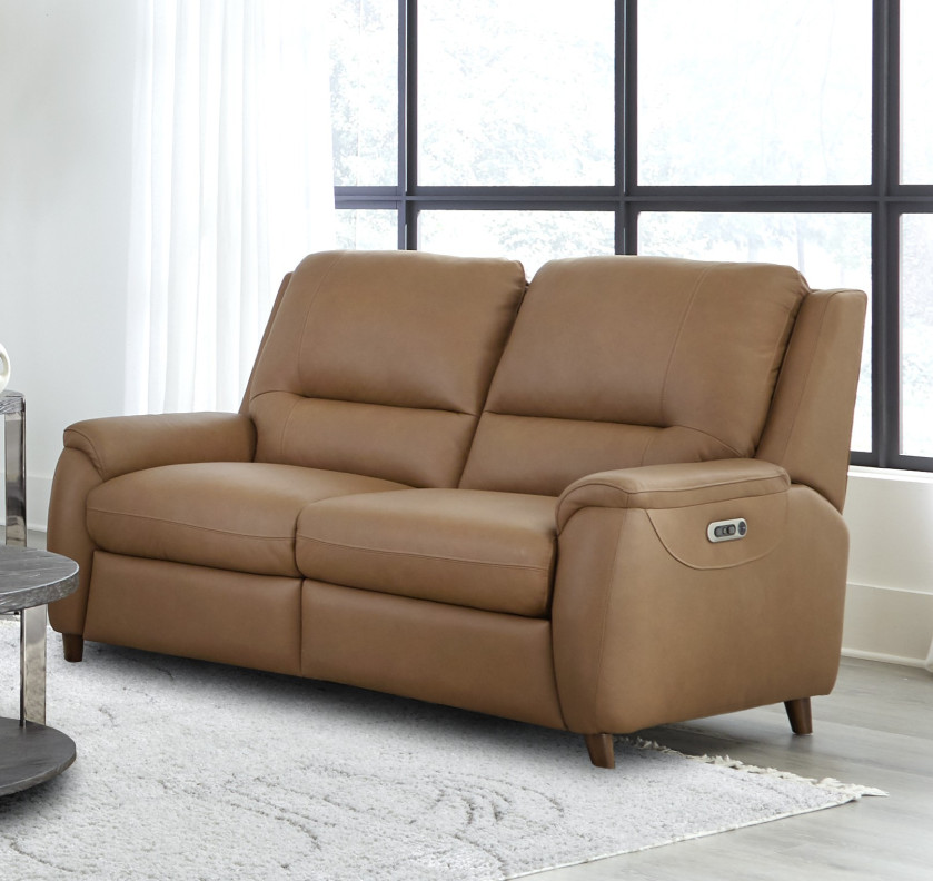 Austin - Caramel Cream Power Console Loveseat By Parker House Furniture