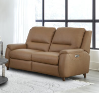Austin - Caramel Cream Power Console Loveseat By Parker House Furniture