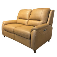 Austin - Caramel Cream Power Console Loveseat By Parker House Furniture