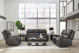 Belmont - Autumn Fog Power Zero Gravity Sofa By Parker House Furniture