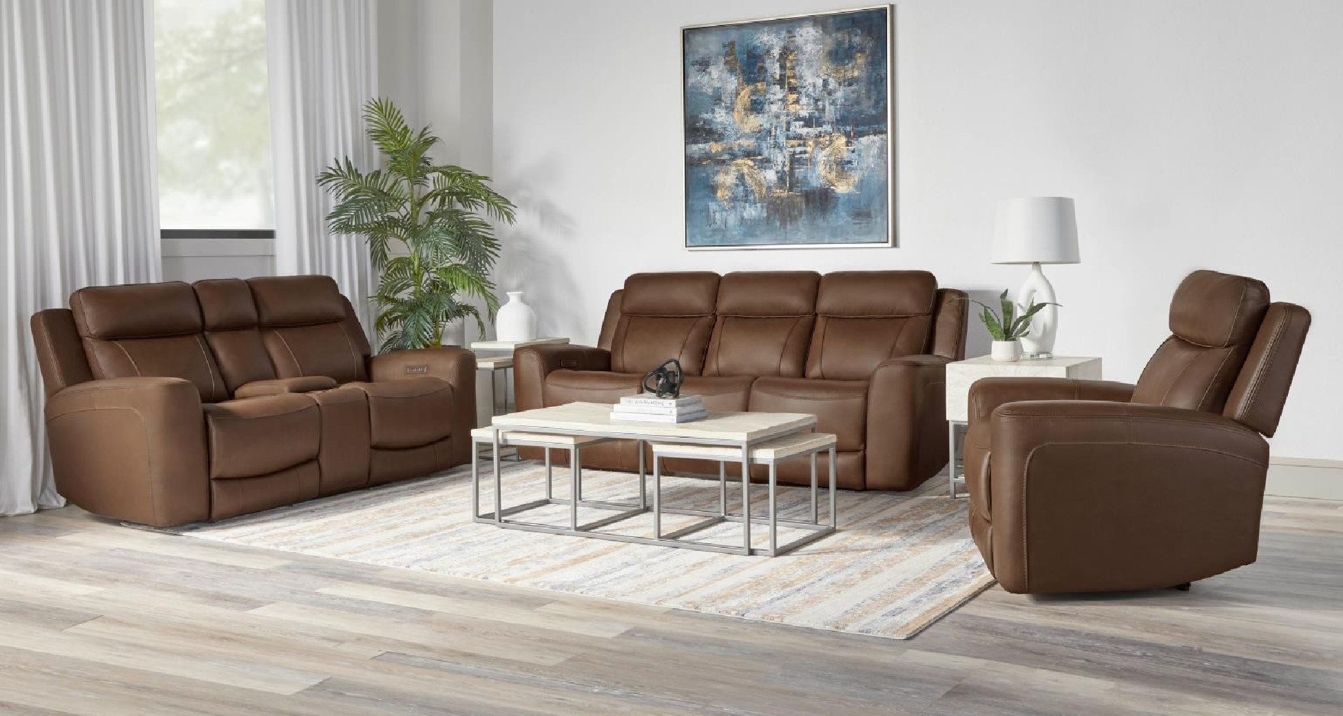 Calgary - Autumn Umber Power Console Loveseat By Parker-House Furniture