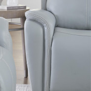 Cascade- Sea Mist Grey Power Recliner with Power Headrest By Parker-House Furniture