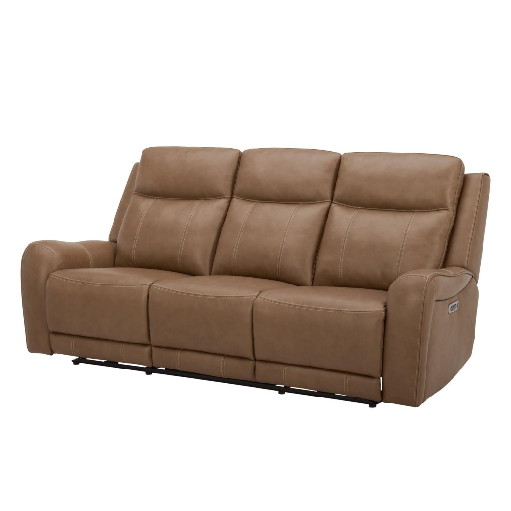 Haywood - Butternut Power Zero Sofa with Power Headrests By Parker-House Furniture