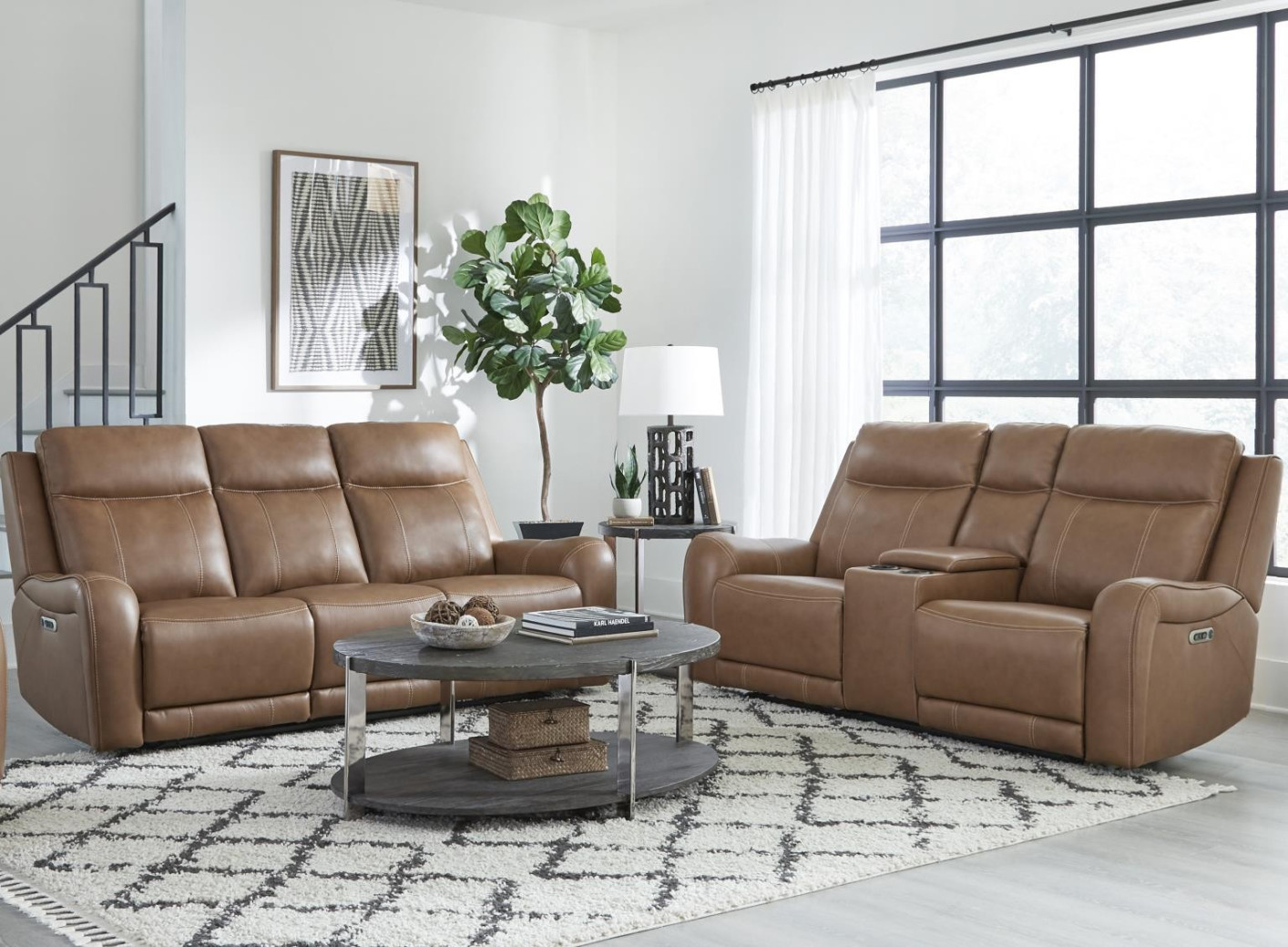 Haywood - Butternut Power Zero Sofa with Power Headrests By Parker-House Furniture