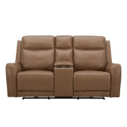 Haywood - Butternut Power Zero Gravity Tilt Console Loveseat P3 By Parker-House Furniture