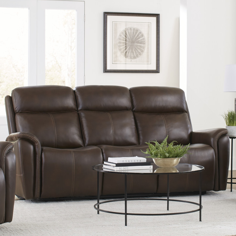 Cascade - Auburn Brown Power Sofa By Parker-House Furniture