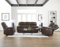 Cascade - Auburn Brown Power Sofa By Parker-House Furniture
