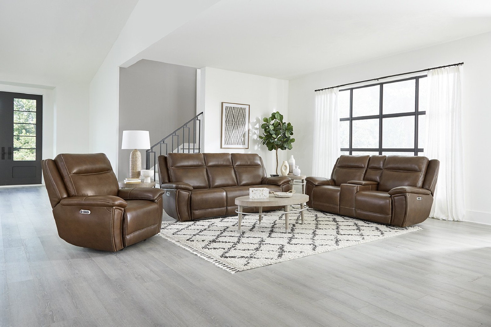 Jameson - Hickory Power Zero Gravity Brown Sofa By Parker-House Furniture
