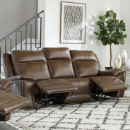 Jameson - Hickory Power Zero Gravity Brown Sofa By Parker-House Furniture