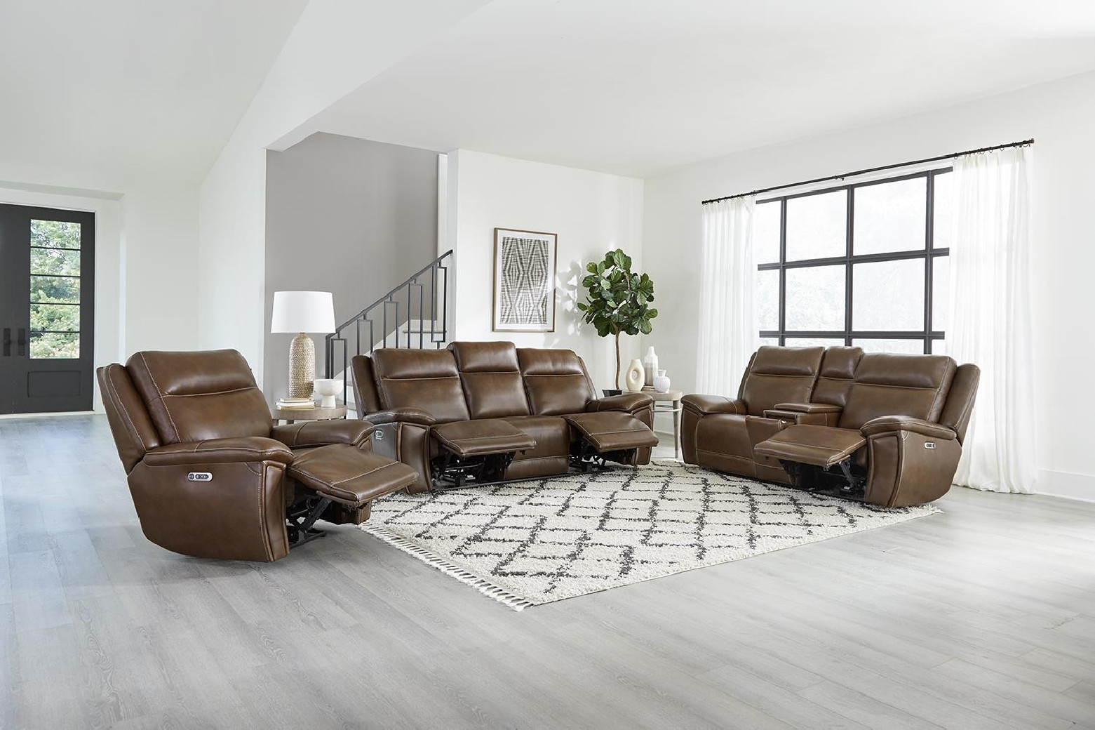 Jameson - Hickory Power Zero Gravity Brown Recliner with Power Headrest By Parker-House Furniture