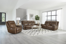 Jameson - Hickory Power Zero Gravity Brown Recliner with Power Headrest By Parker-House Furniture