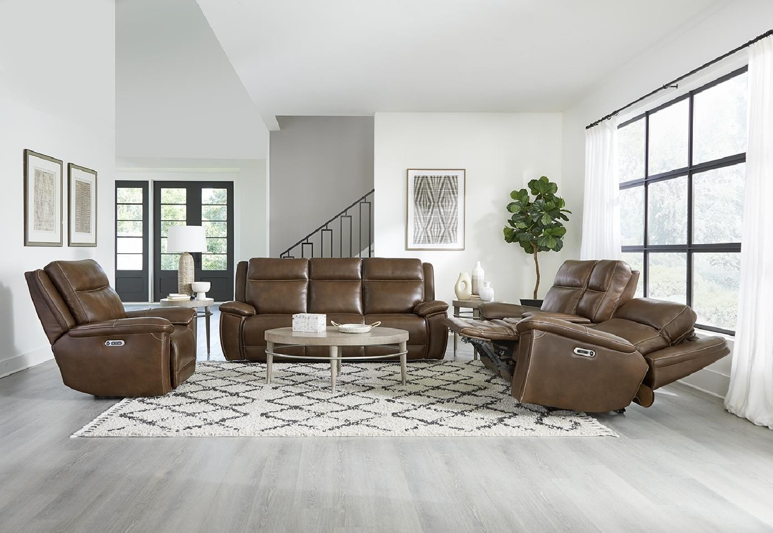 Jameson - Hickory Power Zero Gravity Brown Recliner with Power Headrest By Parker-House Furniture
