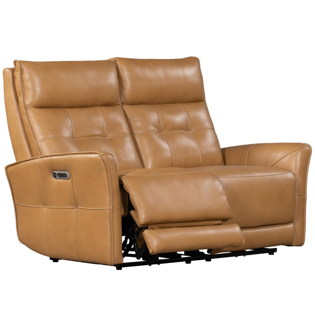 Gershwin - Lucca Butterscotch Power Zero Gravity Loveseat By Parker-House Furniture.