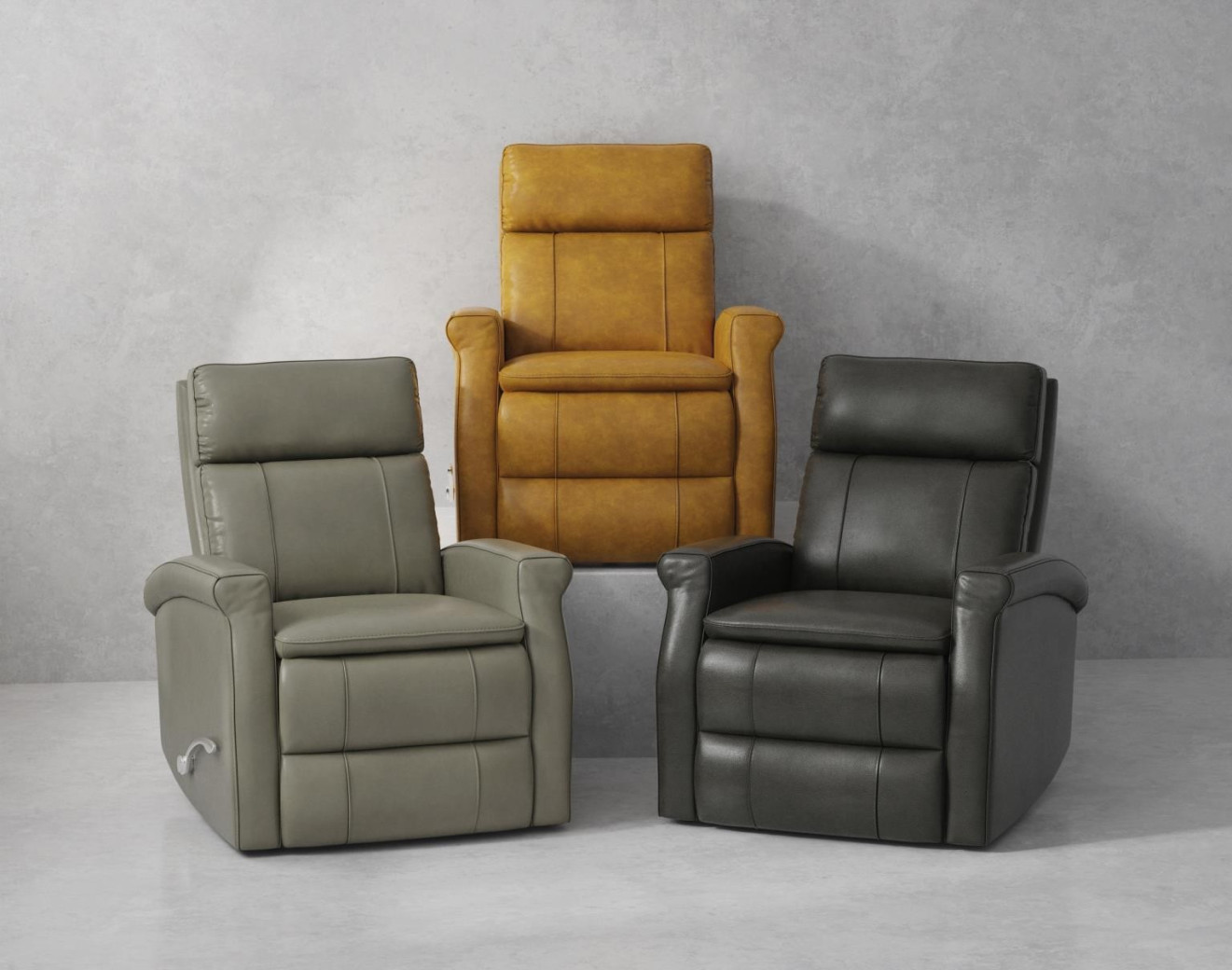 Bristol - Graphite Manual Swivel Gilder Recliner By Parker-House Furniture