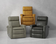 Bristol - Graphite Manual Swivel Gilder Recliner By Parker-House Furniture
