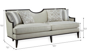 161501-5336AA Harper Sofa - Ivory Finish by A.R.T. Furniture Collections