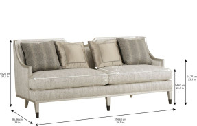 161501-7127AA Harper Sofa - Bezel Finish  by A.R.T. Furniture Collections