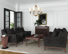 528501-1730AA Magritte Sofa Charcoal Finish by A.R.T. Furniture Collections
