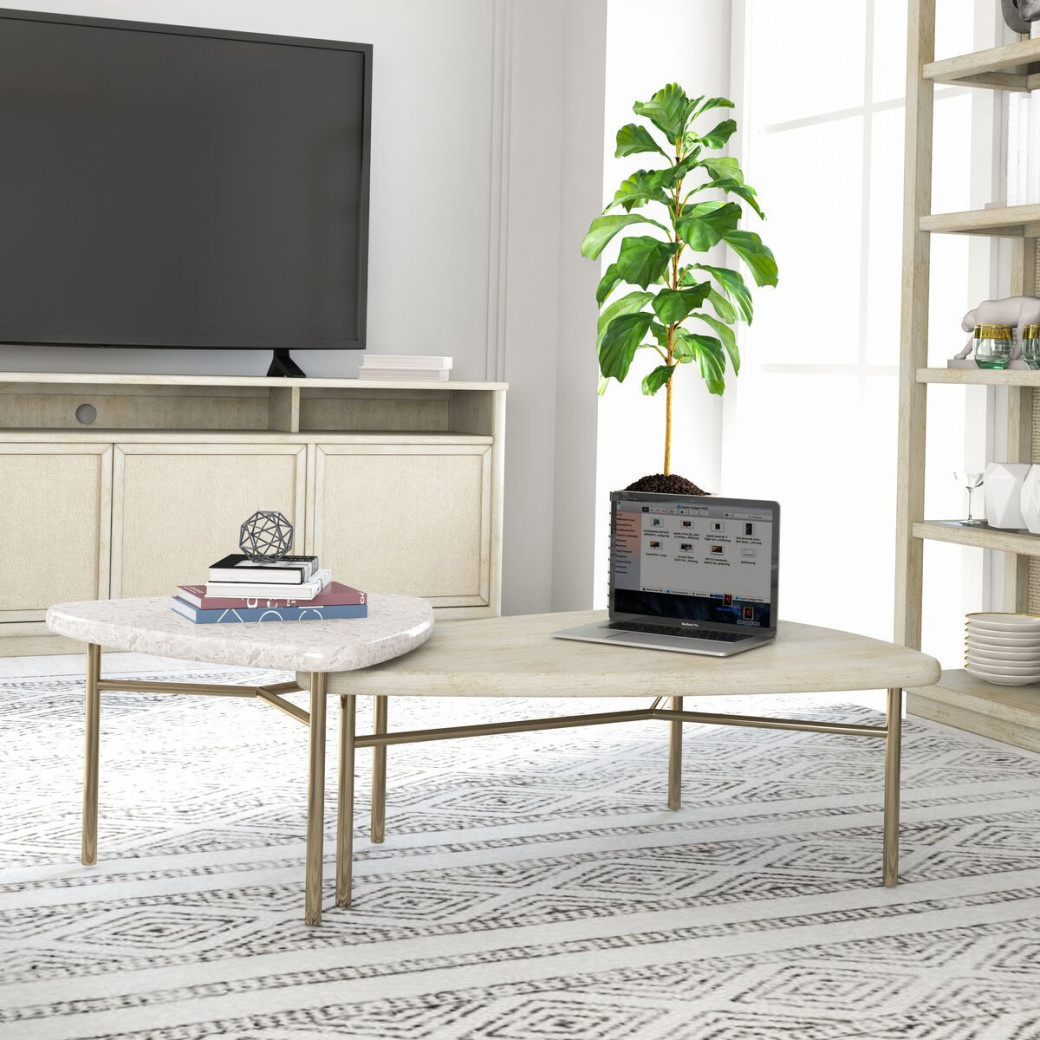 299362-1243 Cotiere 2 Piece Bunching Cocktail Tables  By A.R.T. Furniture Collections