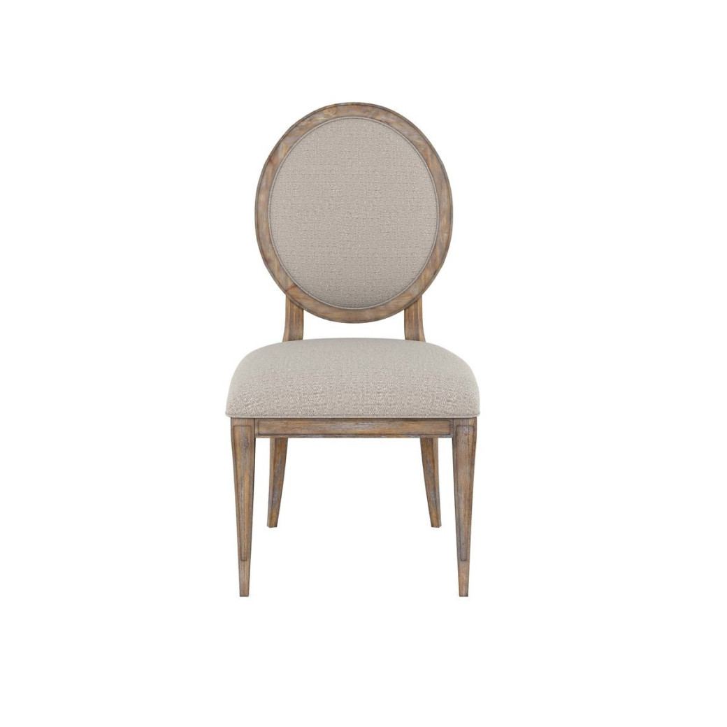 Round Dining Table Rustic Pine Finish Architrave Collection By ART Furniture