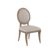 Round Dining Table Rustic Pine Finish Architrave Collection By ART Furniture