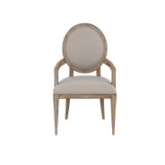 Round Dining Table Rustic Pine Finish Architrave Collection By ART Furniture