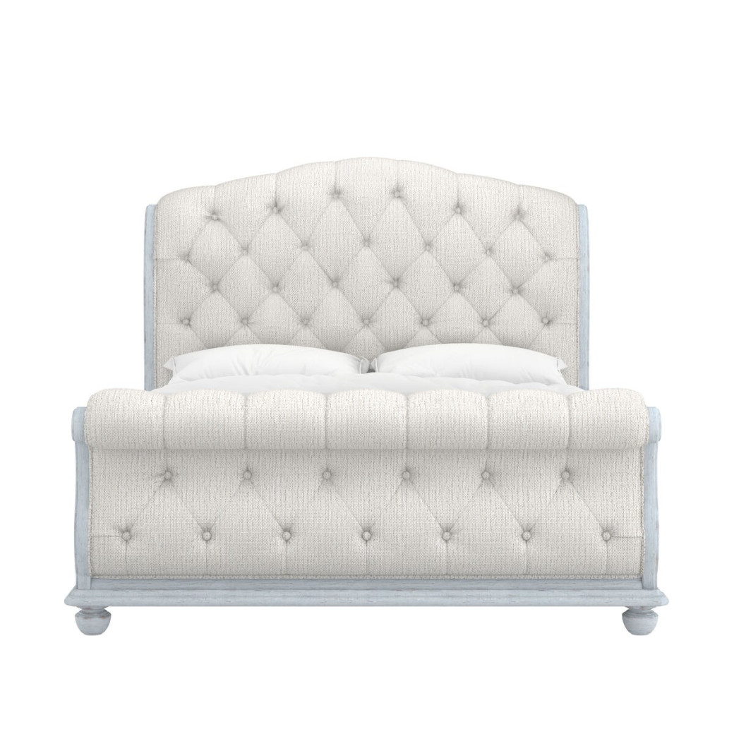 251125-1361 Summer Creek Queen Uph Sleigh Bed-Blue by A.R.T. Furniture Collections