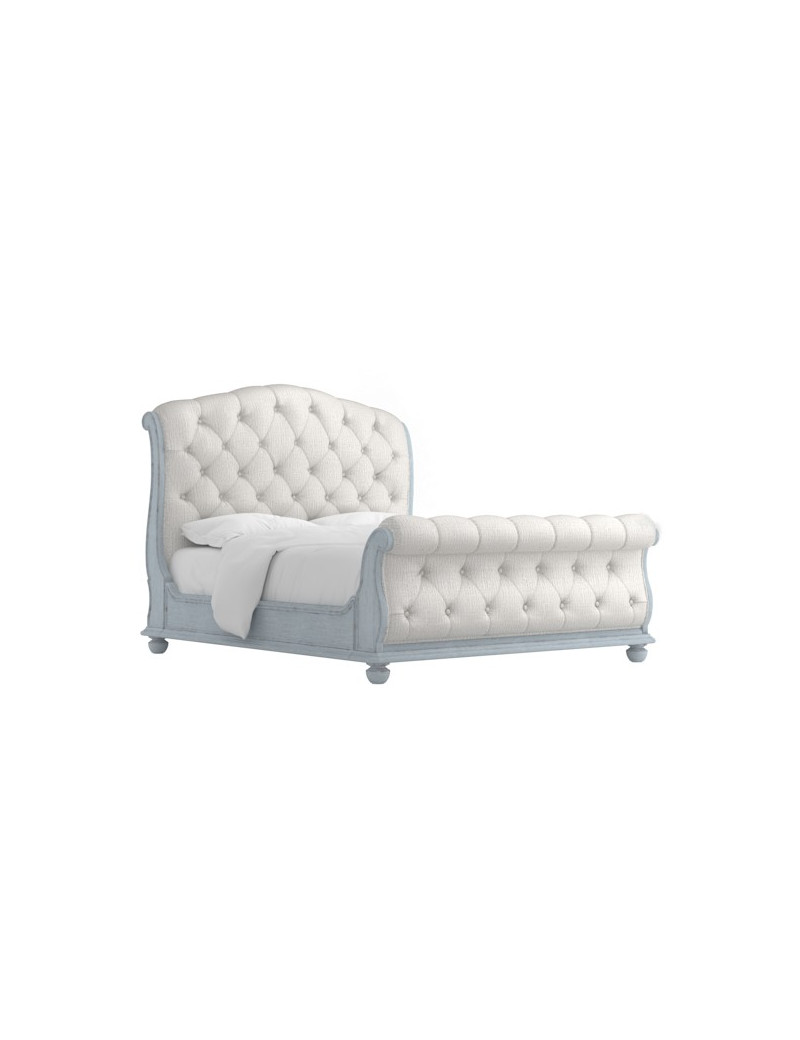251125-1361 Summer Creek Queen Uph Sleigh Bed-Blue by A.R.T. Furniture Collections