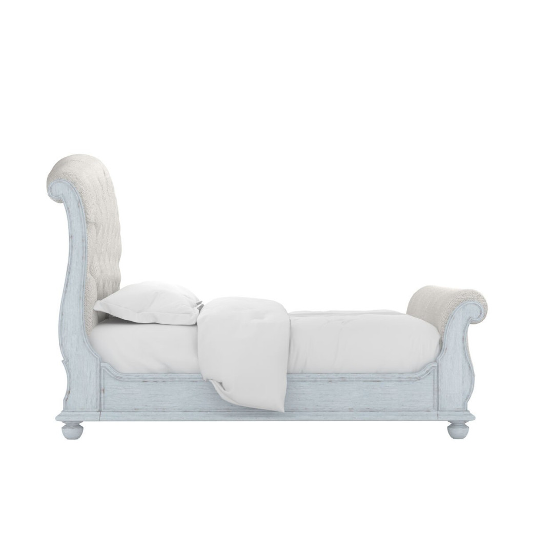 251125-1361 Summer Creek Queen Uph Sleigh Bed-Blue by A.R.T. Furniture Collections