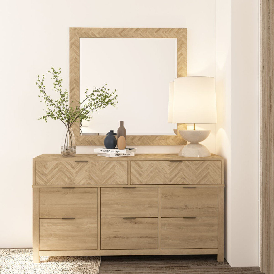 322121-1302 Garrison Square Mirror by A.R.T. Furniture Collections