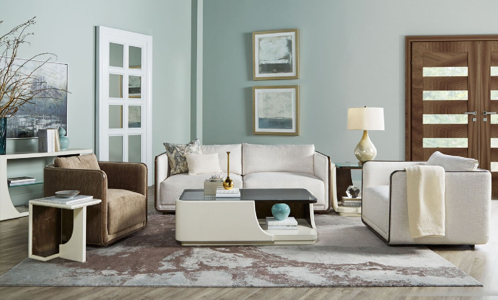 764503-5303 Sagrada Lounge Chair C-Ivory  by A.R.T. Furniture Collections