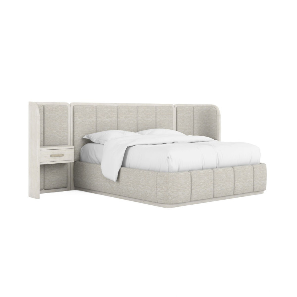 333125-2250WN Ashlar Queen Uph Panel Bed w/Nightstand By A.R.T. Furniture Collection