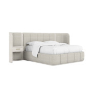 333125-2250WN Ashlar Queen Uph Panel Bed w/Nightstand By A.R.T. Furniture Collection