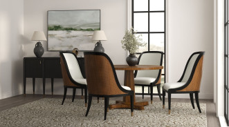 336224-1860 Eave Round 5PC Dining Table By A.R.T Furniture Collections