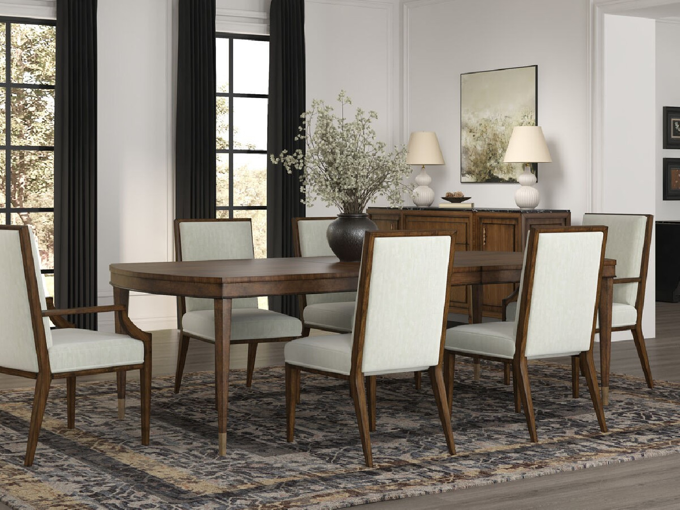 336222-1860 Eave 7PC Rectangular Dining Table By A.R.T Furniture Collections