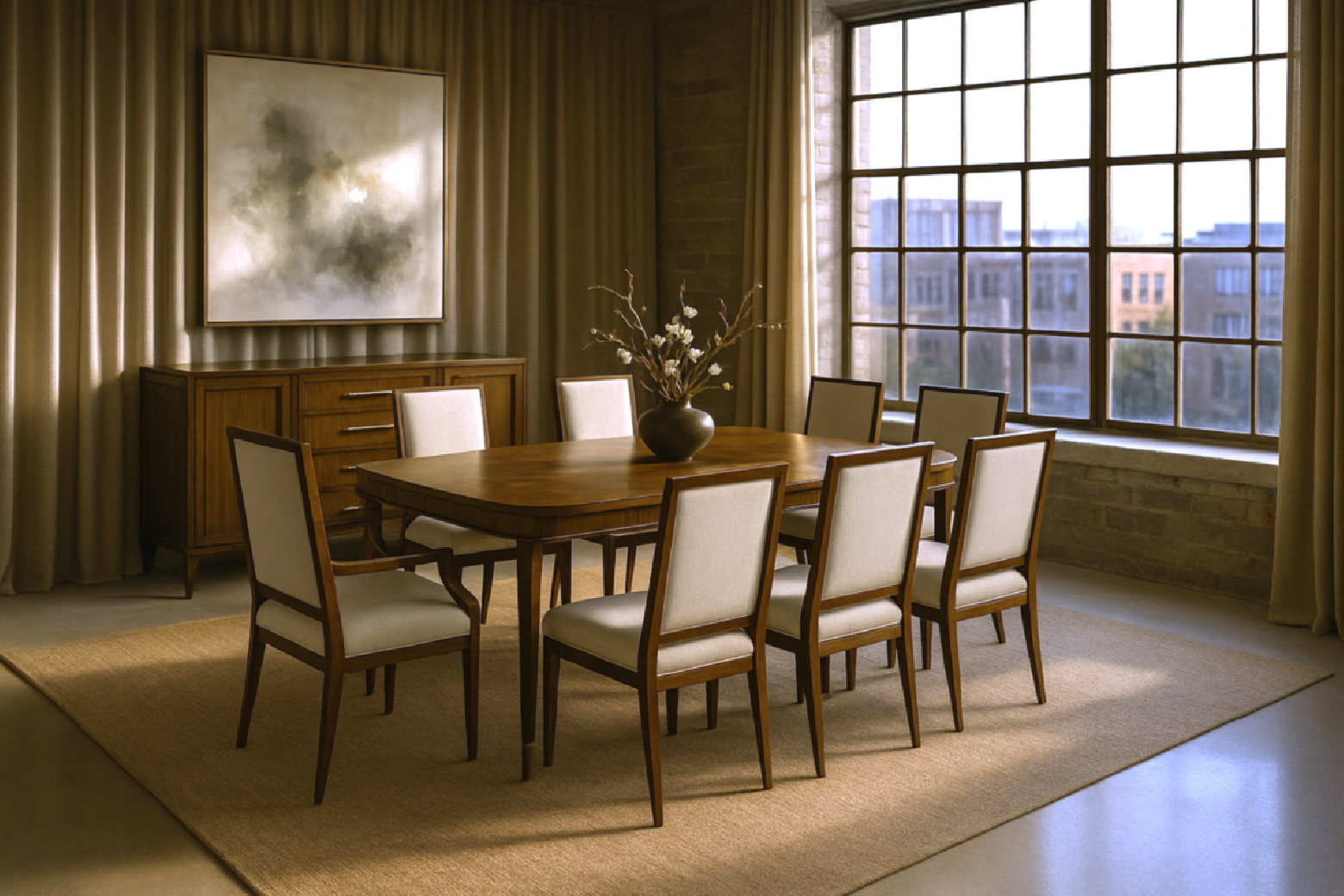336222-1860 Eave 7PC Rectangular Dining Table By A.R.T Furniture Collections