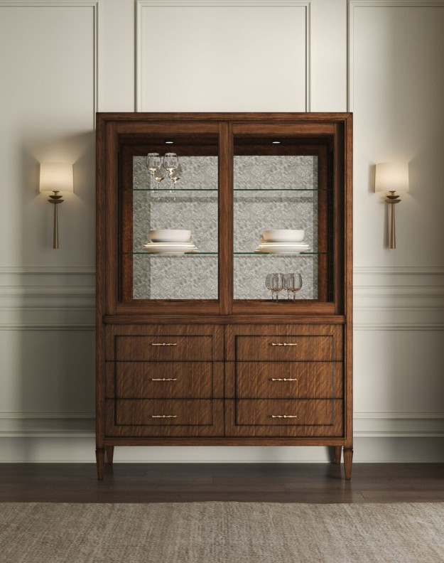336240-1860 Eave China Cabinet Hazelnut Finish By A.R.T Furniture Collections