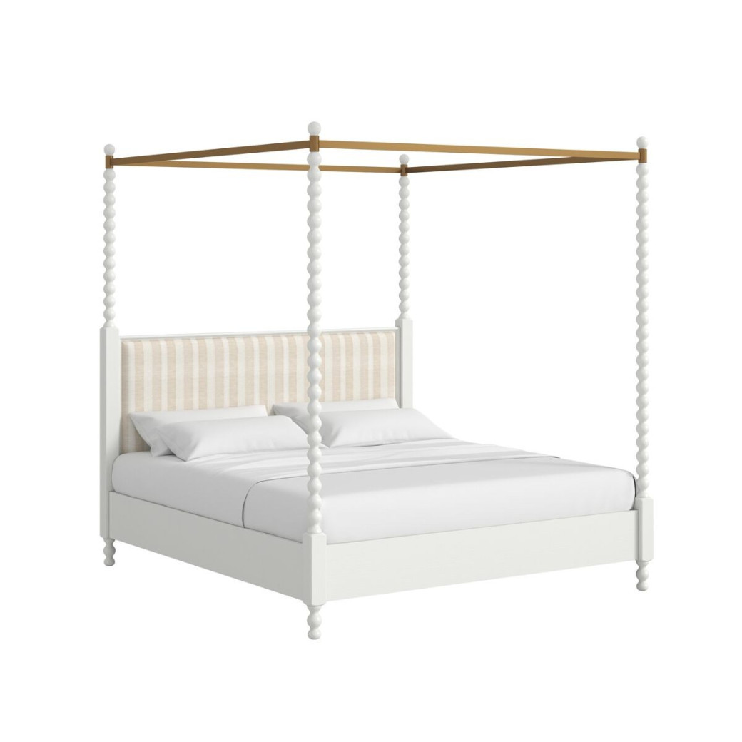 339135-2367CP Haven QN UPH Canopy Poster Bed by A.R.T. Furniture Collections