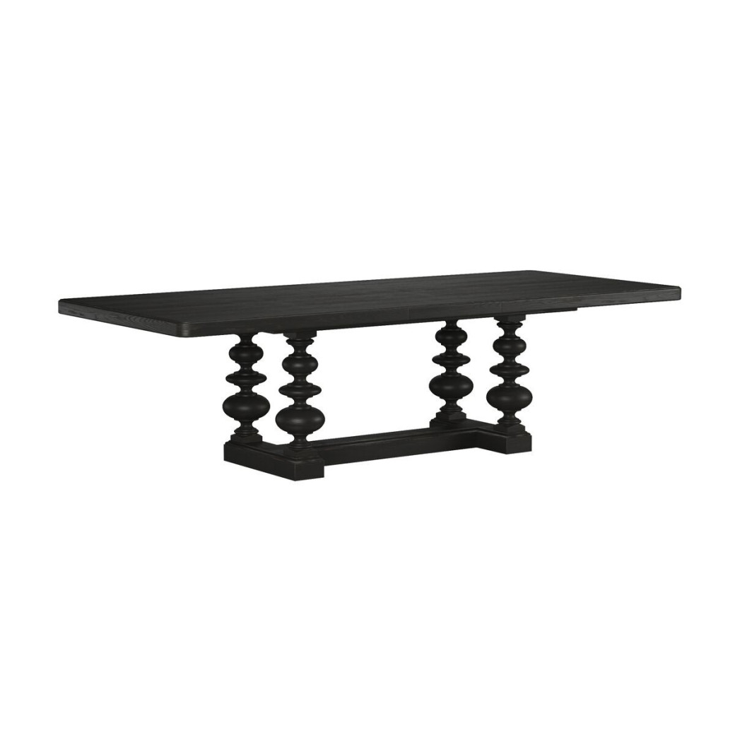 334238-2659 Atrium 7PC Rectangular Dining Table  black with undertones of brown Finish by A.R.T. Furniture Collections