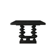 334238-2659 Atrium 7PC Rectangular Dining Table  black with undertones of brown Finish by A.R.T. Furniture Collections